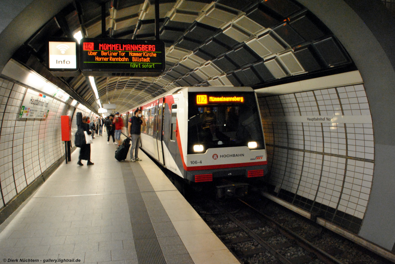 106 · [U] Hauptbahnhof Nord