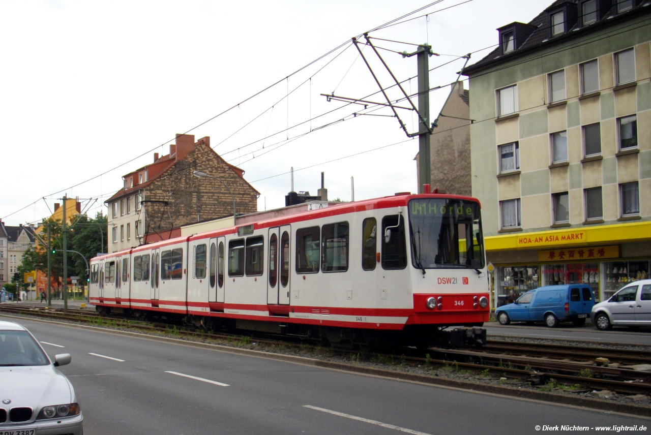 346 · Hackländerplatz -> Lortzingstraße