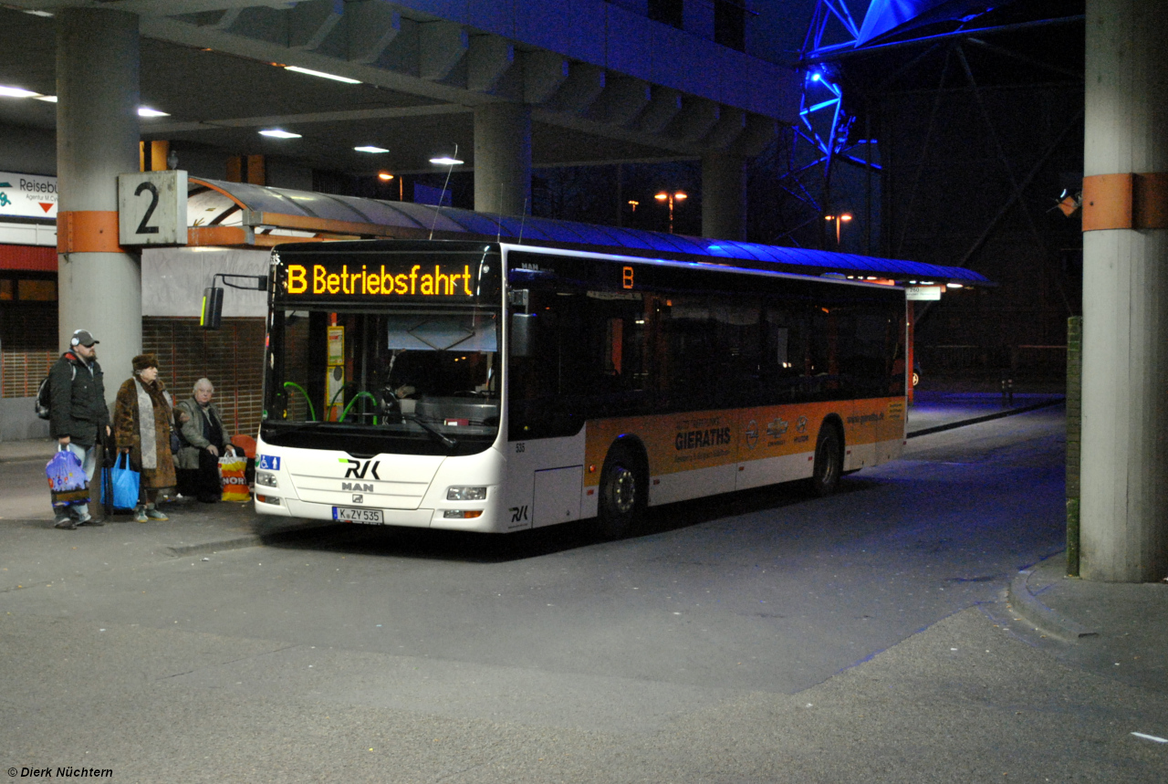 535 (K ZY 535) · Köln Hbf / Breslauer Platz